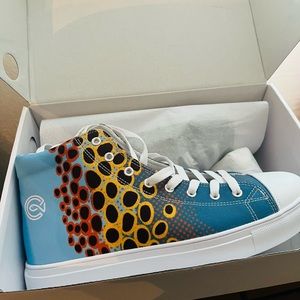 Catchflo brown trout “converse” style shoes